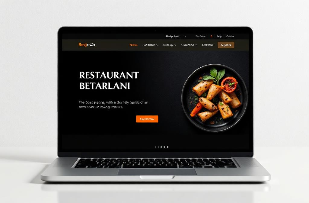 Modern Restaurant Website - Website concept by Senderra